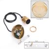 Koyoto Hanglamp, Kogellampje, Hanglamp Goud, 1-licht