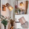 Nelar Wandlamp, Muurspot Brons, Chroom, 1-licht