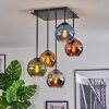 Koyoto Plafondlamp, Kogellampje Blauw, Chroom, Goud, Groen, Koperkleurig, Rookkleurig, 5-lichts