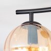 Koyoto Plafondlamp, Kogellampje Amber, 2-lichts