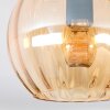 Koyoto Plafondlamp, Kogellampje Amber, 2-lichts