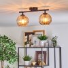 Koyoto Plafondlamp, Kogellampje Amber, 2-lichts