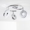Prag Plafond spot LED Chroom, 3-lichts