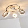 Prag Plafond spot LED Chroom, 3-lichts
