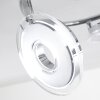 Prag Plafond spot LED Chroom, 3-lichts