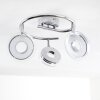 Prag Plafond spot LED Chroom, 3-lichts