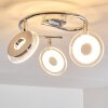 Prag Plafond spot LED Chroom, 3-lichts