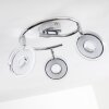 Prag Plafond spot LED Chroom, 3-lichts