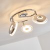 Prag Plafond spot LED Chroom, 3-lichts