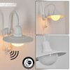 Pohei Wandlamp voor buiten Wit, 1-licht, Bewegingsmelder