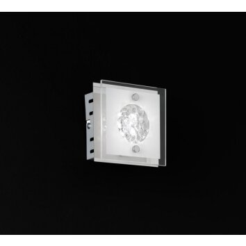 Wofi verlichting REIMS Wandlamp LED Chroom, 1-licht