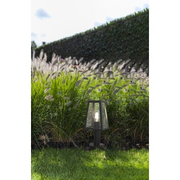 Lutec FIA Sokkellamp Zwart, 1-licht