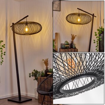 Brooker Staande lamp Zwart, 1-licht