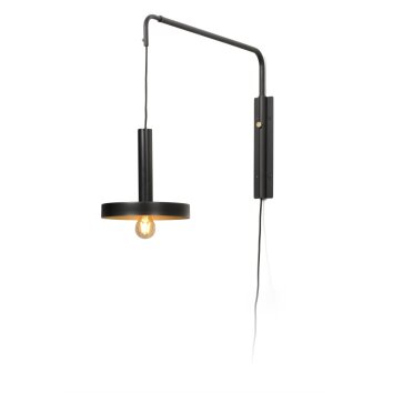 Faro Barcelona Whizz Muurlamp Zwart, 1-licht