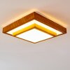 Sora Wood Plafondlamp LED Wit, 1-licht