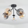 Koyoto Plafondlamp, Kogellampje 52 cm Amber, Duidelijk, Rookkleurig, 5-lichts