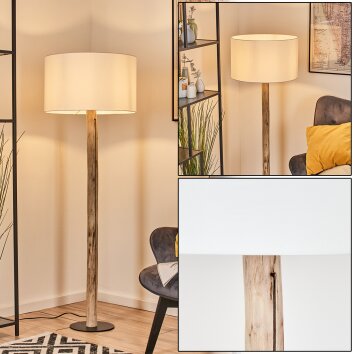Flemming Staande lamp Natuurlijke kleuren, Zwart, 1-licht