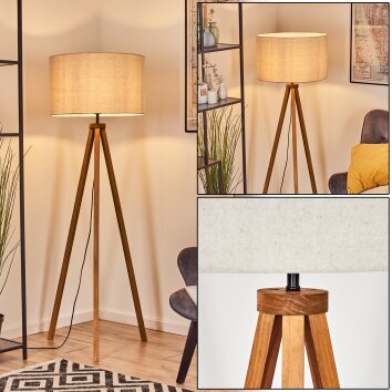 Flemming Staande lamp Natuurlijke kleuren, Zwart, 1-licht