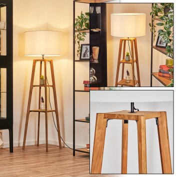 Flemming Staande lamp Natuurlijke kleuren, Zwart, 1-licht