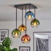 Koyoto Plafondlamp, Kogellampje Blauw, Goud, Groen, Duidelijk, Koperkleurig, 5-lichts