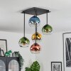 Koyoto Plafondlamp, Kogellampje Blauw, Goud, Groen, Duidelijk, Koperkleurig, 5-lichts