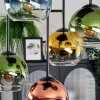 Koyoto Plafondlamp, Kogellampje Blauw, Goud, Groen, Duidelijk, Koperkleurig, 5-lichts