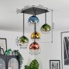 Koyoto Plafondlamp, Kogellampje Blauw, Goud, Groen, Duidelijk, Koperkleurig, 5-lichts