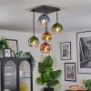 Koyoto Plafondlamp, Kogellampje Blauw, Goud, Groen, Duidelijk, Koperkleurig, 5-lichts