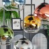 Koyoto Plafondlamp, Kogellampje Blauw, Goud, Groen, Duidelijk, Koperkleurig, Rookkleurig, 5-lichts