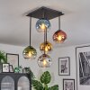 Koyoto Plafondlamp, Kogellampje Blauw, Goud, Groen, Duidelijk, Koperkleurig, Rookkleurig, 5-lichts