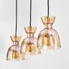 Sumar Hanglamp, Hanglamp Bruin, 3-lichts