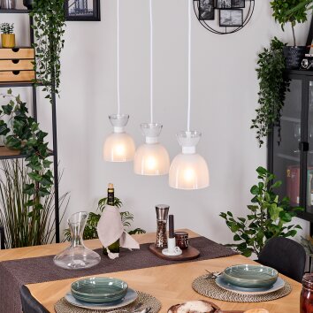 Sumar Hanglamp, Hanglamp Wit, 3-lichts