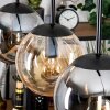 Gastor Hanglamp, Kogellampje, Hanglamp Amber, Rookkleurig, 4-lichts