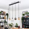 Gastor Hanglamp, Kogellampje, Hanglamp Amber, Duidelijk, Rookkleurig, 4-lichts