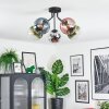 Gastor Plafondlamp, Kogellampje 52 cm Blauw, Chroom, Groen, Duidelijk, Koperkleurig, Rookkleurig, 5-lichts