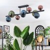 Chehalis Plafondlamp, Kogellampje Blauw, Groen, Koperkleurig, 10-lichts