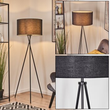 Flemming Staande lamp Zwart, 1-licht