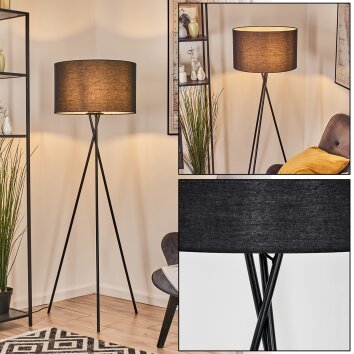 Flemming Staande lamp Zwart, 1-licht