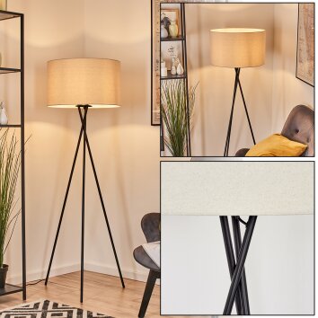 Flemming Staande lamp Zwart, 1-licht