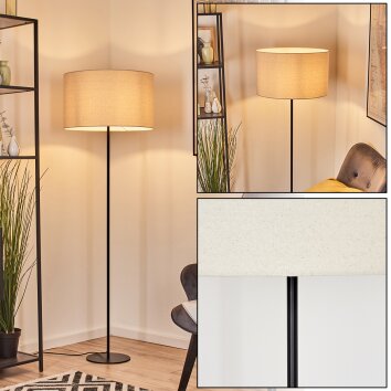 Flemming Staande lamp Zwart, 1-licht