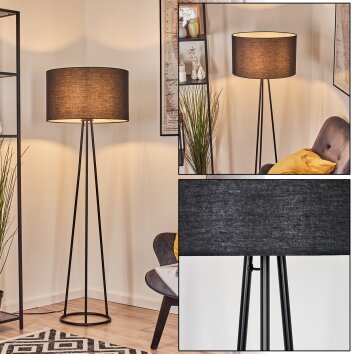 Flemming Staande lamp Zwart, 1-licht