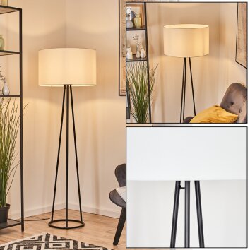 Flemming Staande lamp Zwart, 1-licht