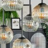 Ripoll Plafondlamp, Kogellampje Amber, Duidelijk, Rookkleurig, 5-lichts