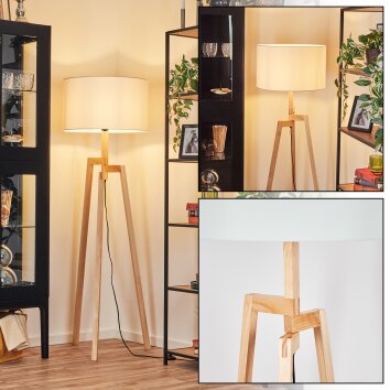 Flemming Staande lamp Natuurlijke kleuren, Zwart, 1-licht