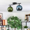 Koyoto Plafondlamp, Kogellampje Blauw, Groen, 2-lichts