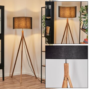 Flemming Staande lamp Natuurlijke kleuren, Nikkel mat, 1-licht