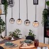 Gastor Hanglamp, Kogellampje, Hanglamp Amber, Duidelijk, Rookkleurig, 4-lichts