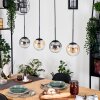 Gastor Hanglamp, Kogellampje, Hanglamp Amber, Duidelijk, Rookkleurig, 4-lichts