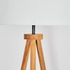 Flemming Staande lamp Hout donker, Zwart, 1-licht