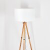 Flemming Staande lamp Hout donker, Zwart, 1-licht